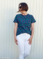 Preview: Viskose Jersey - Happy Flowers - by Cherry Picking - dunkelblau